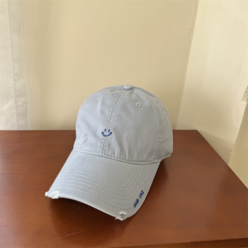 Kvinnenes casual smile broderte cap Skanto