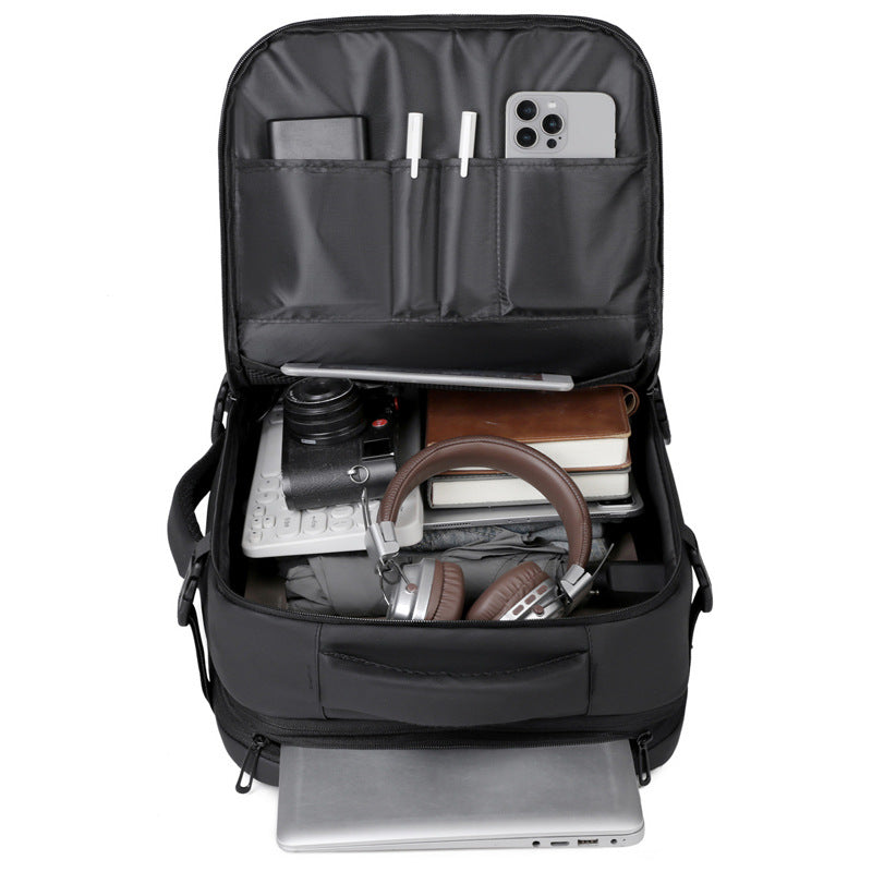 Elegant laptopryggsekk med gjennomtenkt faksystem og ergonomiske stropper Skanto