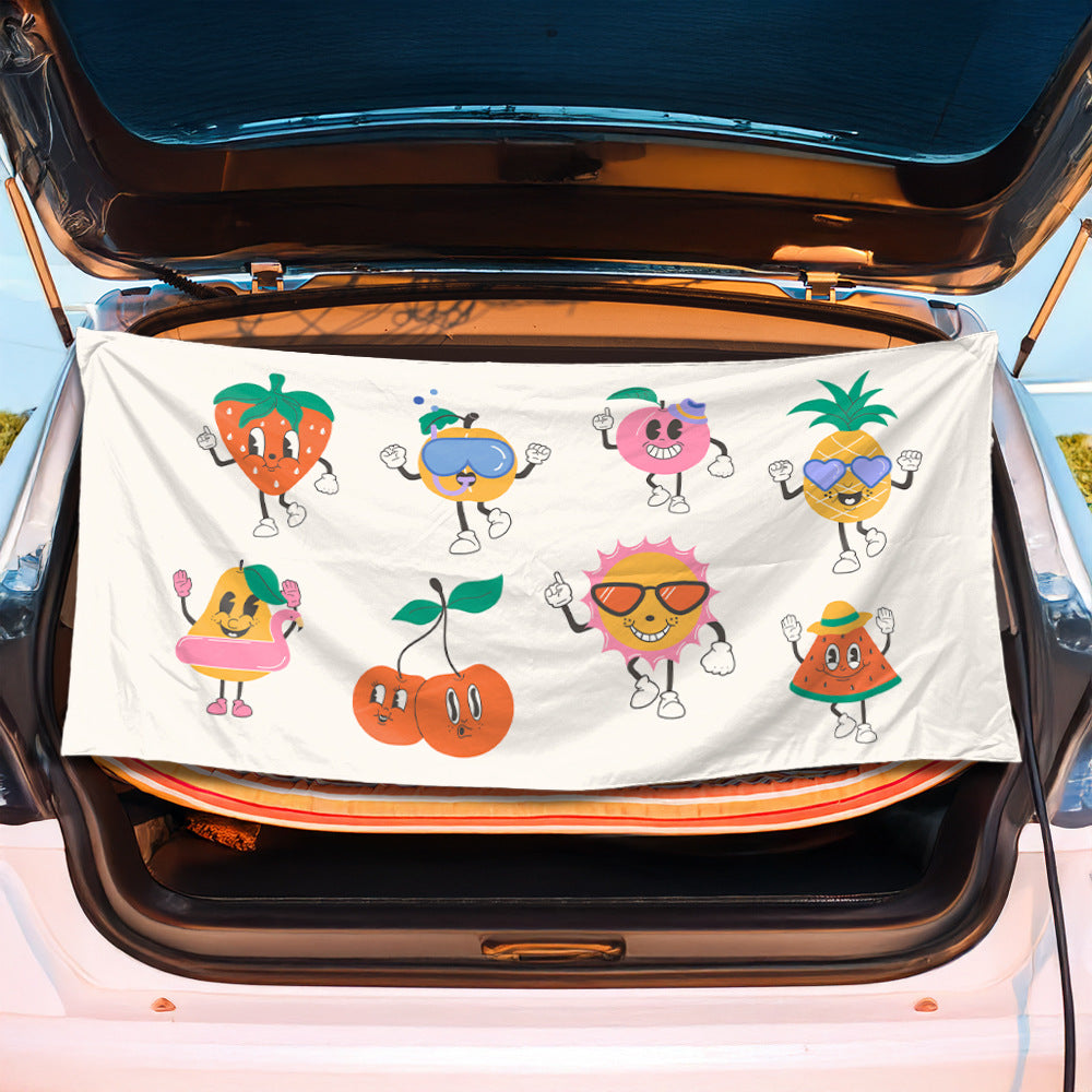 Bil bagasjerommatte i kreativ flamingo-design Skanto