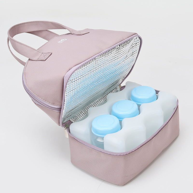 Dame isolert kjølebag med praktisk dobbel glidelås-design Skanto