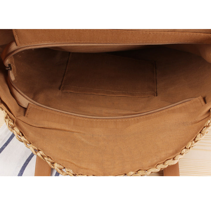 Round straw bag Skanto