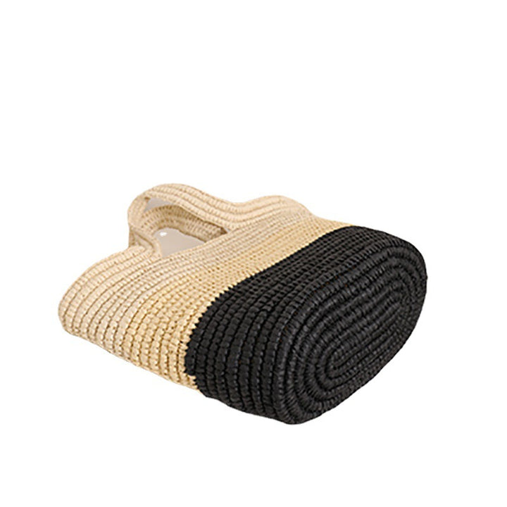 Handmade Durable Beach Bag with Cheerful Zigzag Pattern Skanto