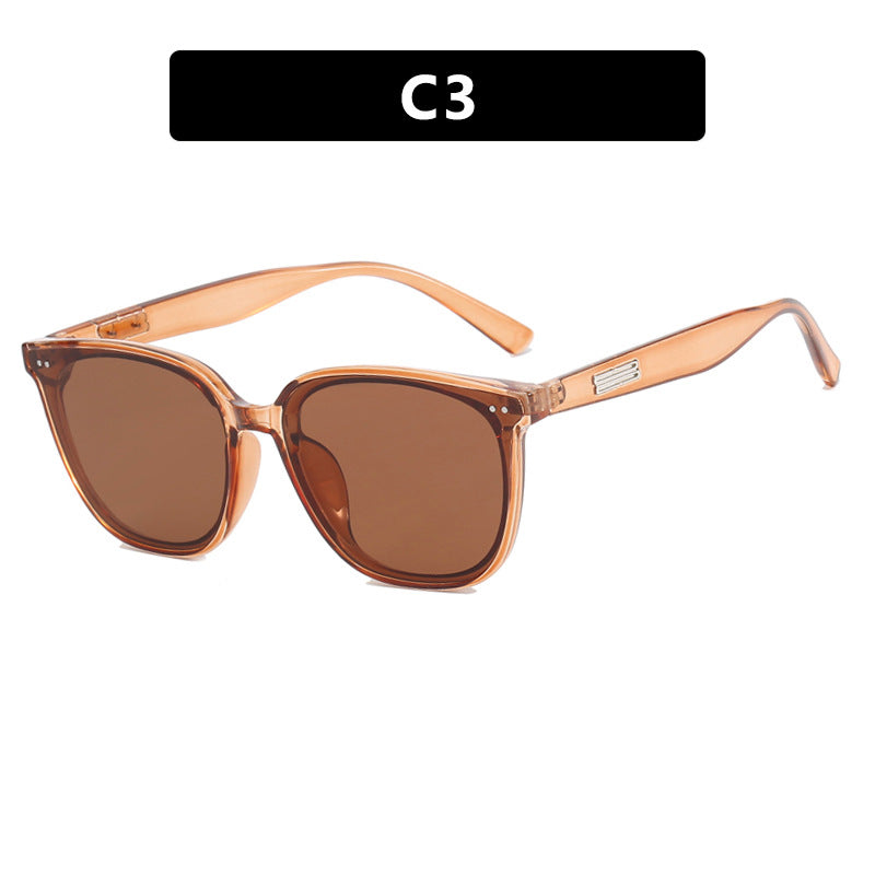 Dame oversized solbrille i elegant skilpaddemønster Skanto