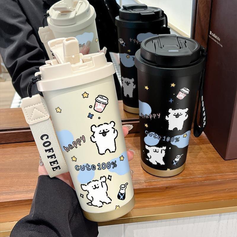 Damen Isolering Kaffeebecher med morsomt Hello Kitty Design Skanto
