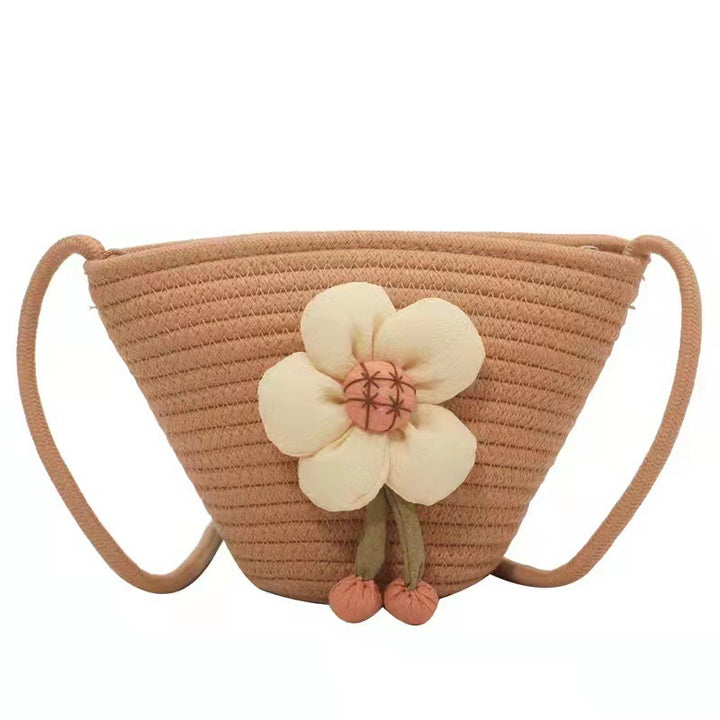 Blomsterdekorert skulderveske Skanto