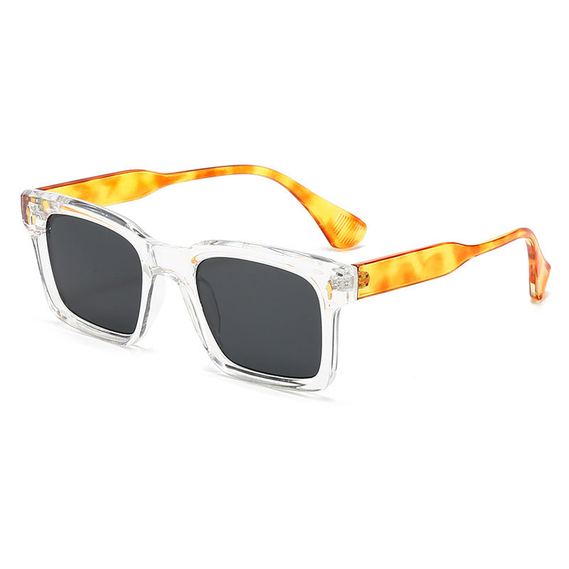 Dame Rektangulær Solbrille i elegant Skilpaddedesign Skanto