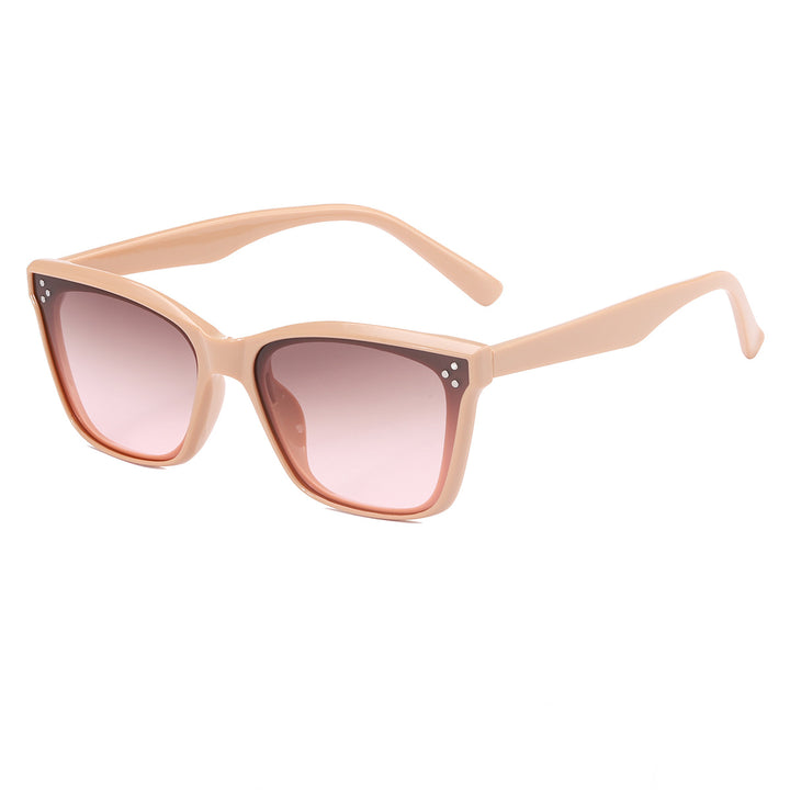 Dame retro-inspirert solbrille i iøynefallende mønster Skanto