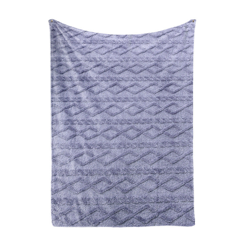 Damer Koselig Mikrofiber Hurtigskiftepledd i moderne rutemønster Skanto