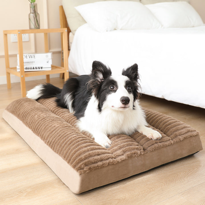 Unisex ortopedisk premium hundepute med kosetopp Skanto