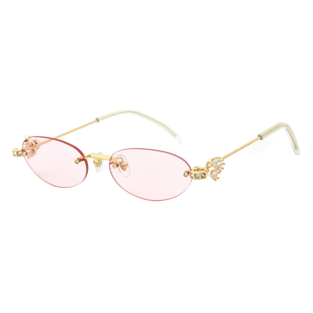 Dame Designer-solbrille med luksuriøse dekorasjoner Skanto