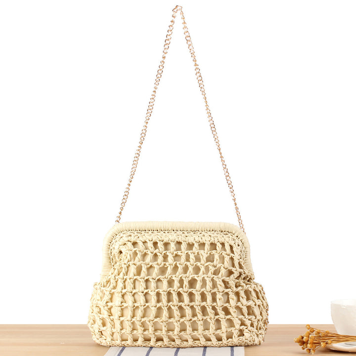 Designer shoulder bag with elegant fold pattern Skanto