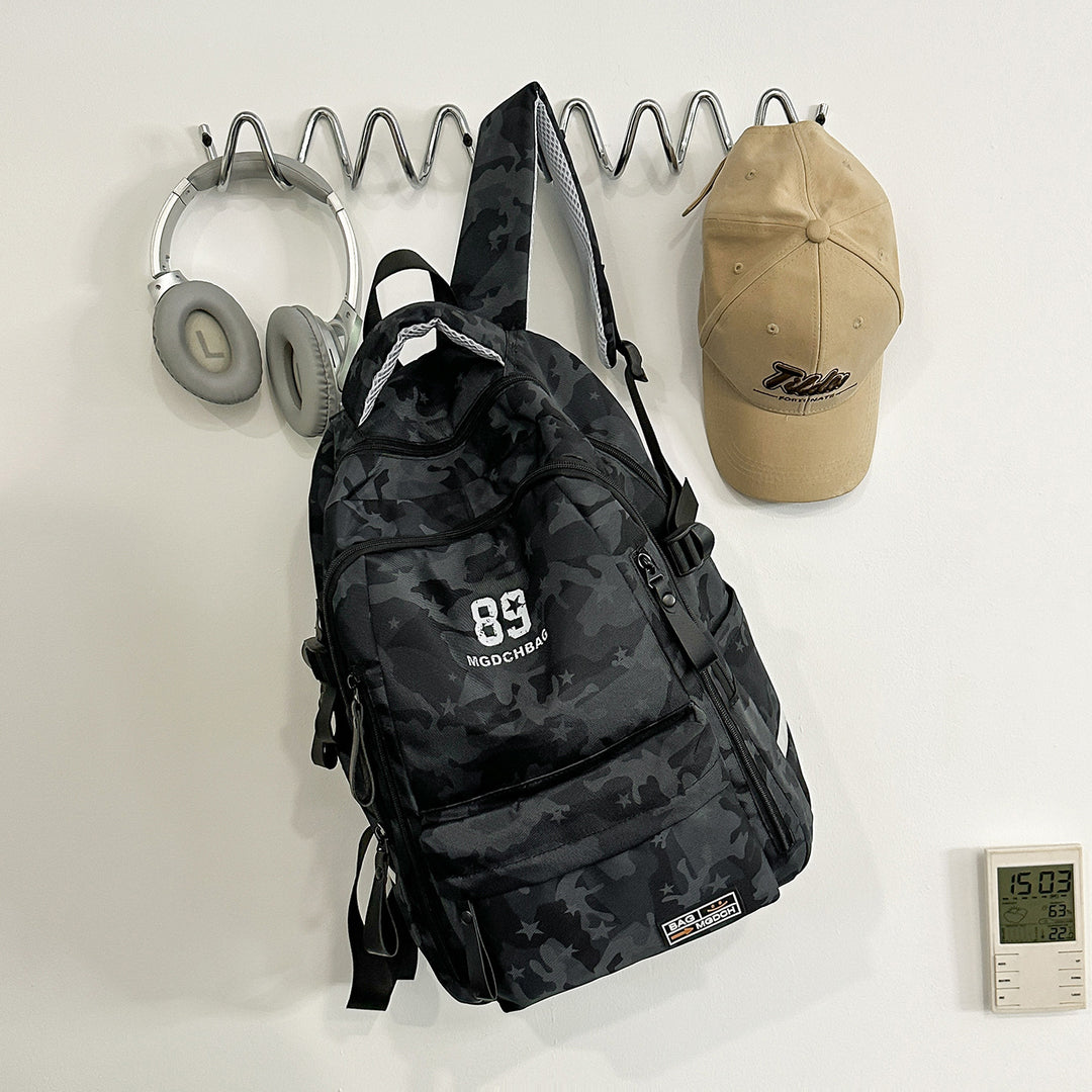 Multi-Funksjonell Urban Camo Skole Ryggsekk