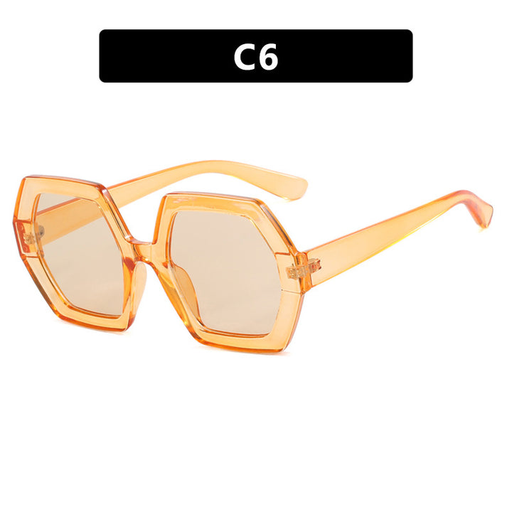 Damer innovativ hexagonal solbrille Skanto