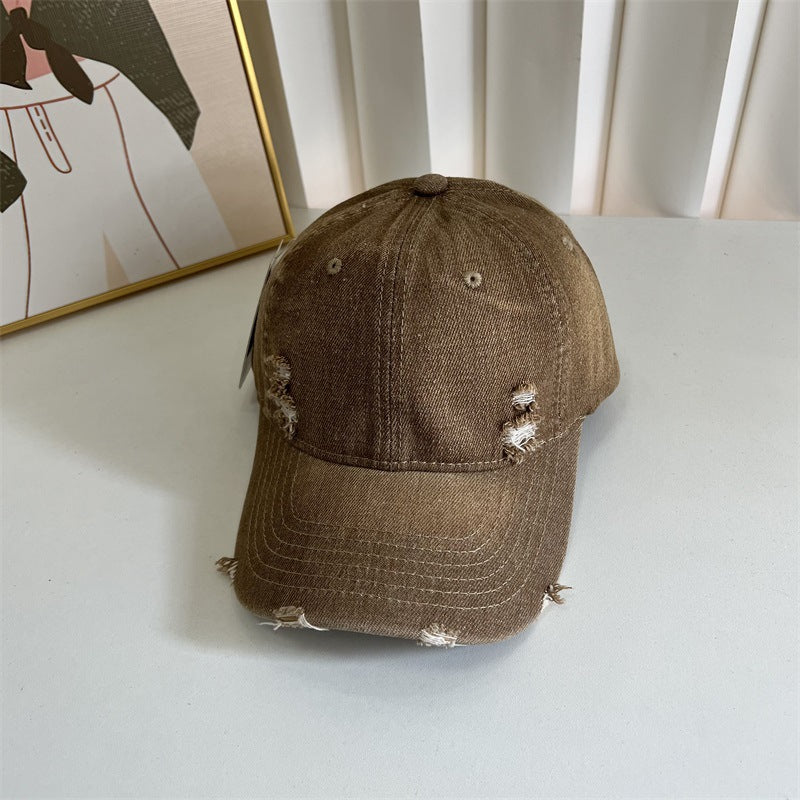 Kvinne Slitt Denim Baseball Cap Skanto 1784083631
