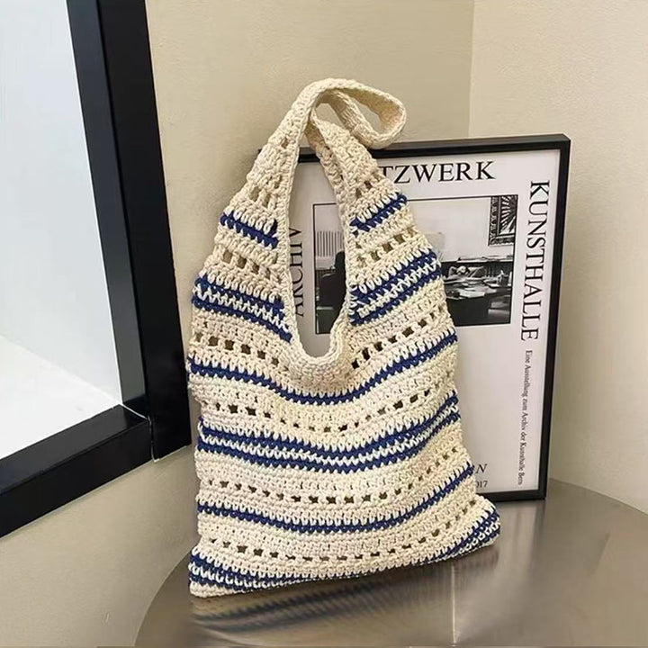 Crocheted tote bag with large inner compartment Skanto
