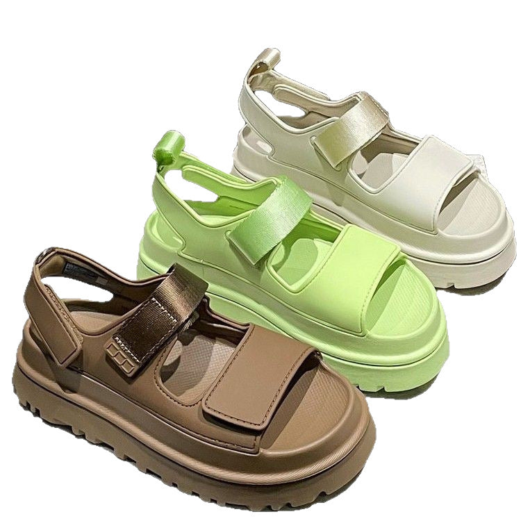 Dame sporty sandaler med ergonomisk fotbredde og sklisikker såle Skanto