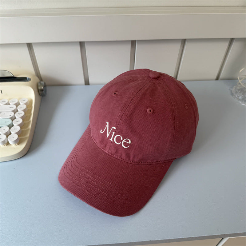 Kvinnebrodert bomull baseballcap Skanto