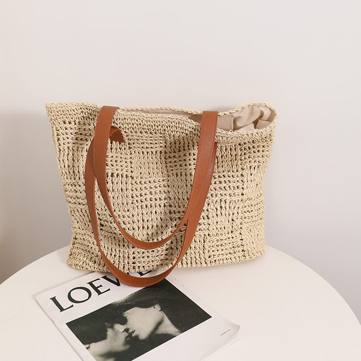 Natural Woven Tote Bag Skanto