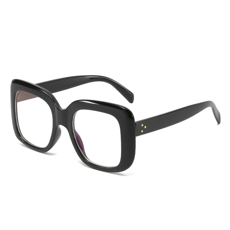 Dame oversized kvadratisk solbrille med høy kvalitet plast ramme Skanto