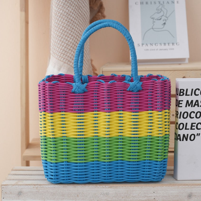 Håndlaget kurvveske med stilig design Skanto