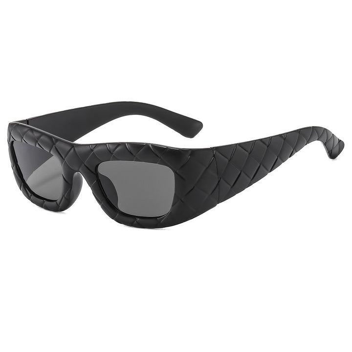 Dame ekstravagant solbrille med strukturert ramme Skanto