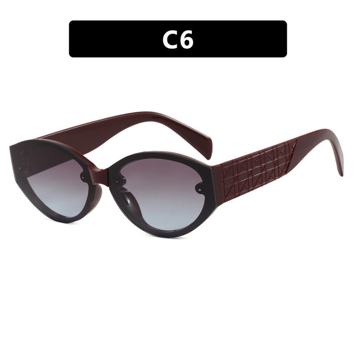 Women's Extravagant Cat-Eye Sunglasses with Textured Frame Skanto