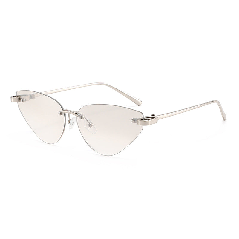 Women's Elegant Cat-Eye Sunglasses with Ultra-Light Metal Frame Skanto
