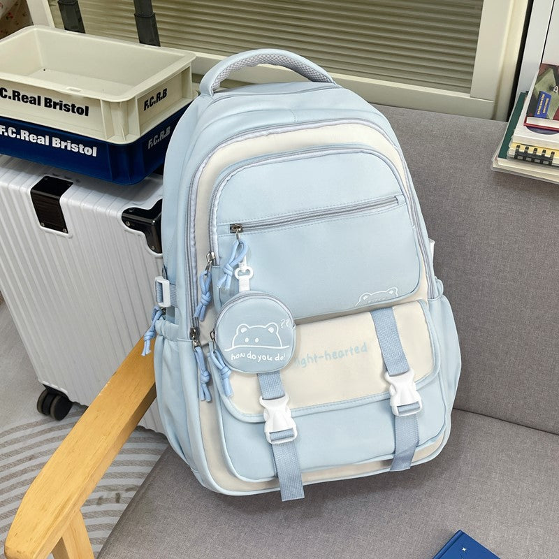 Multi-Compartment Lettvekts Reis Skole Ryggsekk