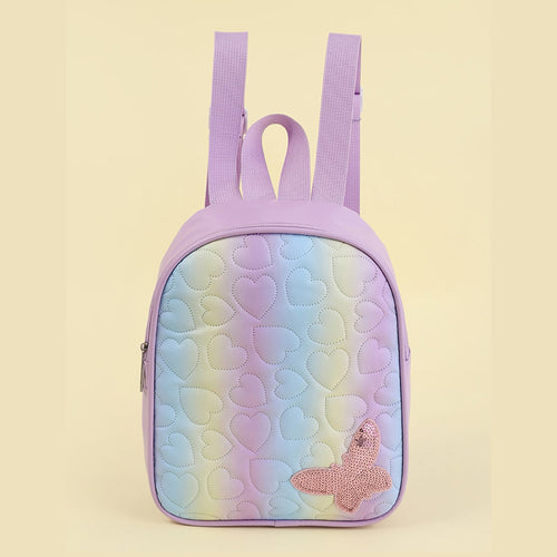 Mini-ryggsekk med hjerteprint Skanto