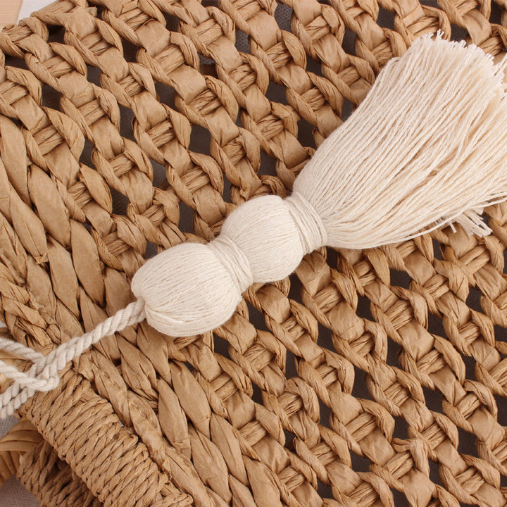 Basket Bag with Decorative Tassel Skanto