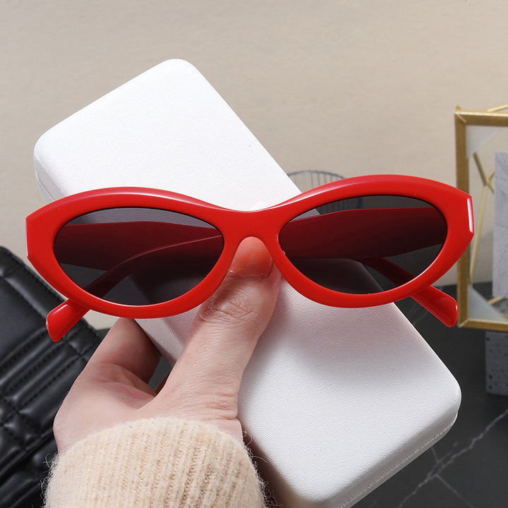 Dame trendy Cat-Eye solbriller med UV-beskyttelse Skanto