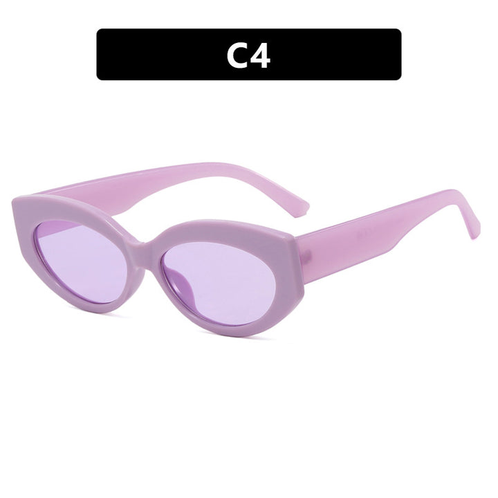 Dame Cat-Eye solbriller i stilfullt plastdesign Skanto