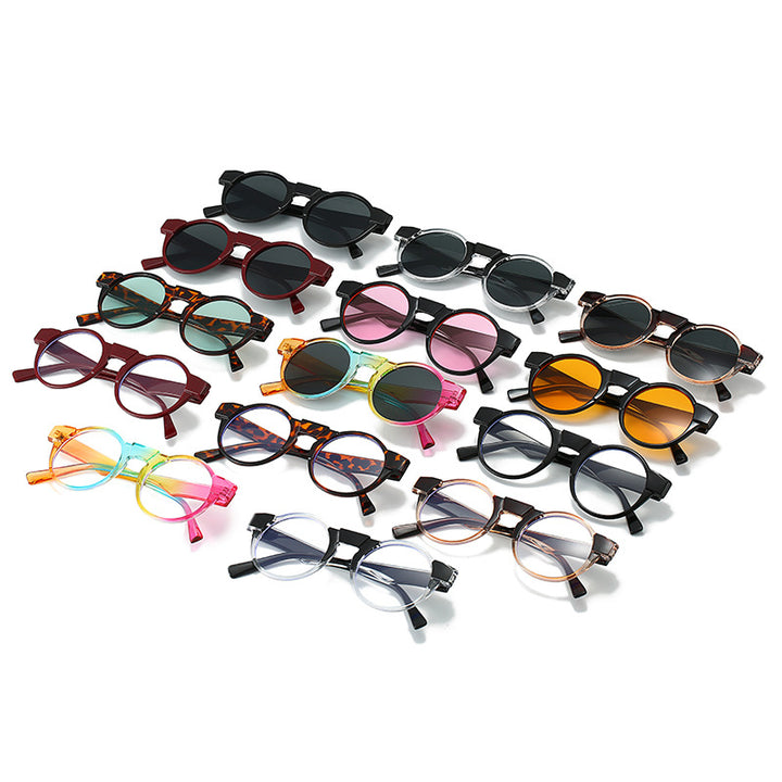 Dame moteriktig lesebrille med innovativt rundt rammedesign Skanto