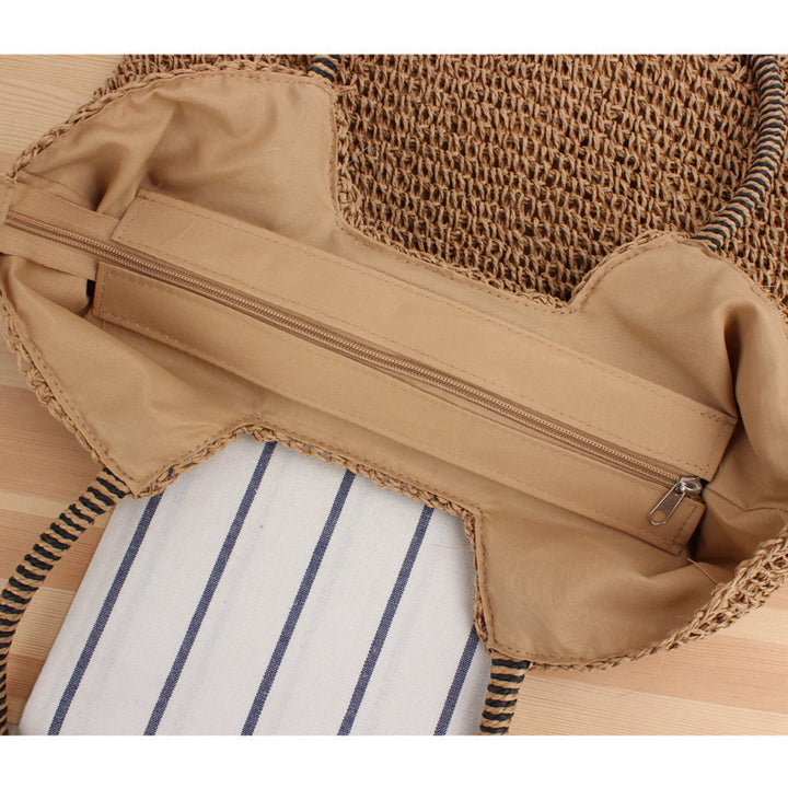 Woven Natural Material Tote Bag Skanto