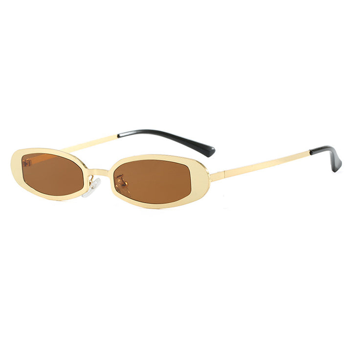 Women's fashionable glasses with elegant metal frame and fine accents Skanto
