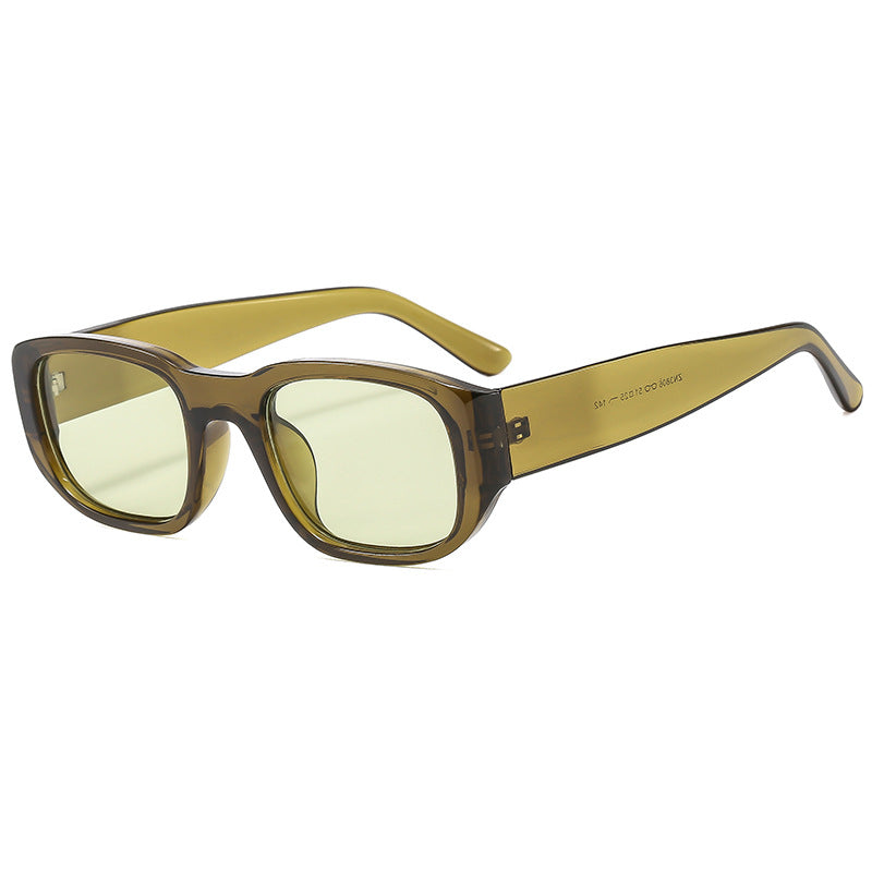 Dame moteriktig solbrille med innovativ, rektangulær ramme Skanto