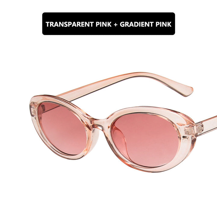 Women's Cat-Eye Sunglasses with Transparent Frame and Gradient Lenses Skanto