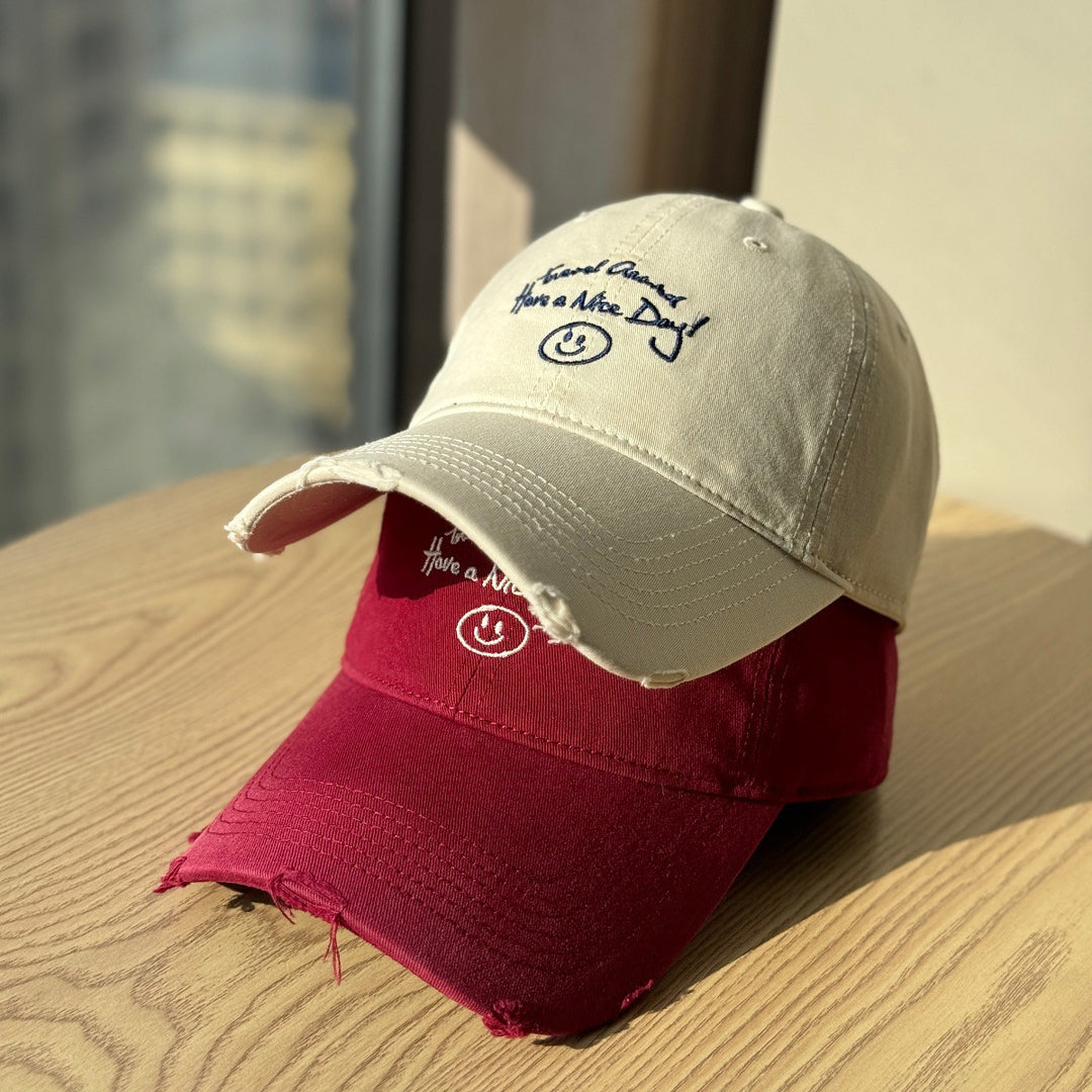 Kvinne Slitt Bomull Baseball Caps Skanto 1784270914