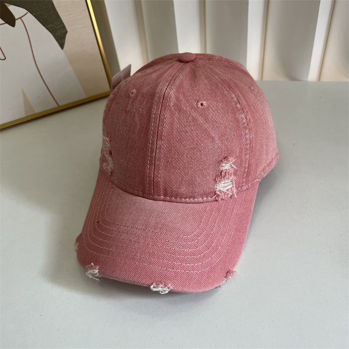Kvinne Slitt Denim Baseball Cap Skanto 1784083631