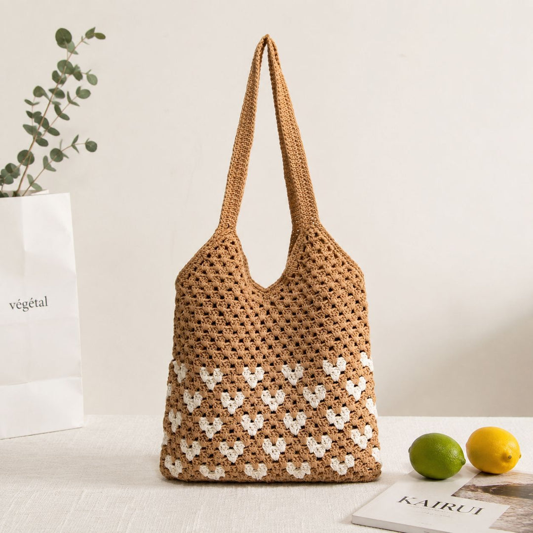 Bærekraftig og Håndlaget Makramee Crossbody Bag Skanto