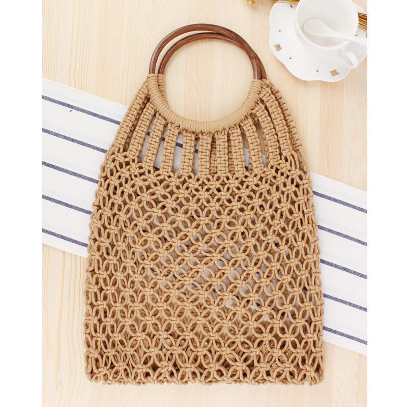Handbag with braided design and inner pocket Skanto