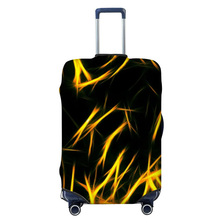 Unisex nan elastisk koffertbeskyttelse med geometrisk motiv, dehnbart polyester-spandex dekke, glidelåsåpning og sklisikker innvendig sikring for Trolley Skanto
