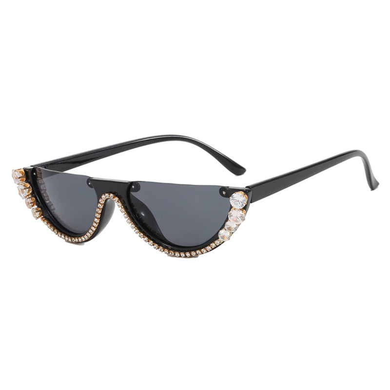 Women's stylish designer sunglasses with sparkling accents Skanto
