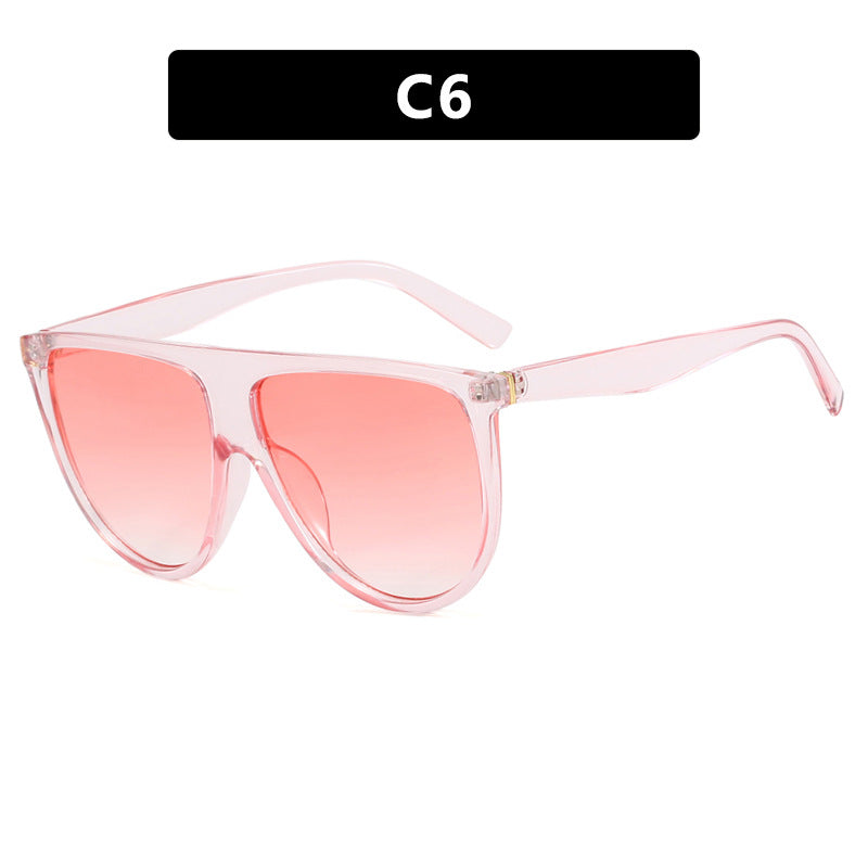 Women's trendy oversized sunglasses with stylish transparent frames Skanto