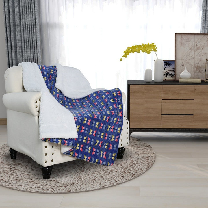 Damer Fleece-kosedekken med vendbart design Skanto