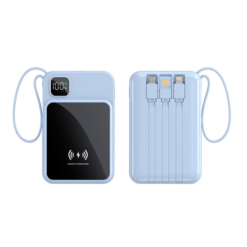 Magnetisk powerbank med hurtigladingfunksjon Skanto