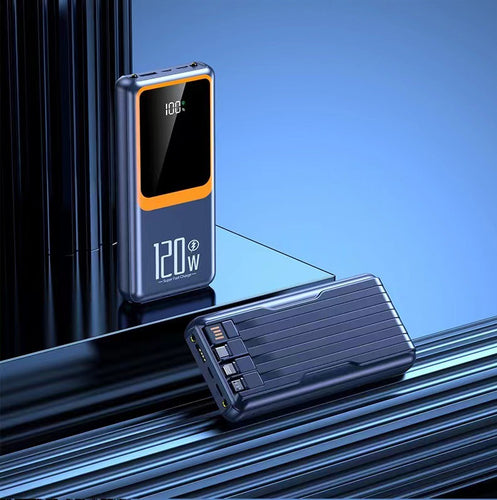 Høyytelses powerbank med skjerm og hurtigladefunksjon Skanto