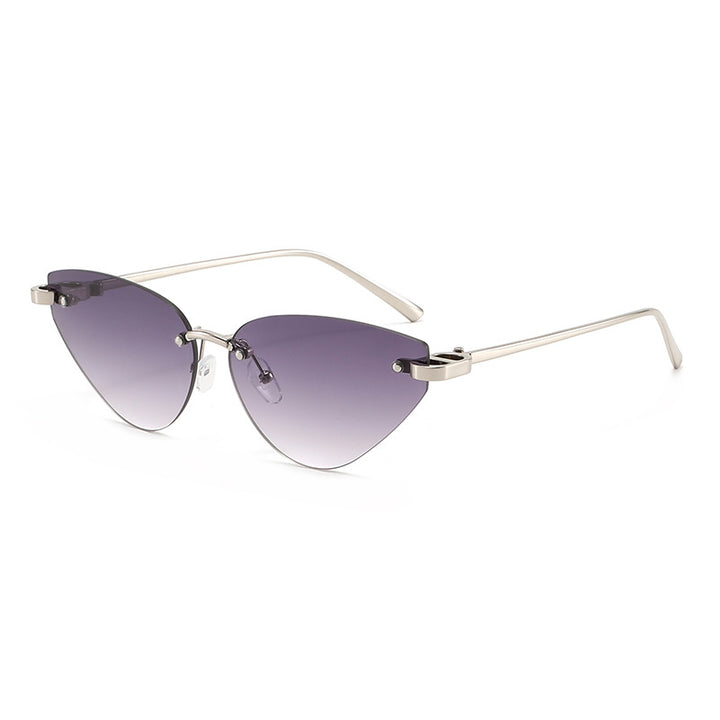 Women's Elegant Cat-Eye Sunglasses with Ultra-Light Metal Frame Skanto