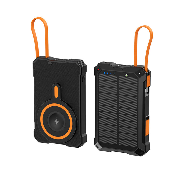 Solar Powerbank med trådløs ladefunksjon Skanto