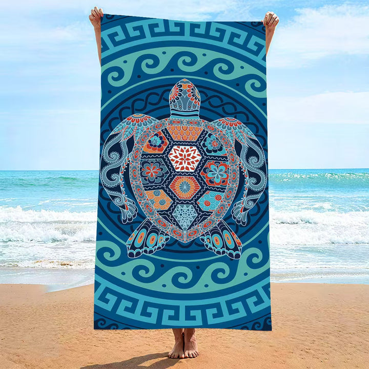 Women's beach towel with creative golf theme Skanto